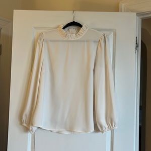 Ruffle neck blouse